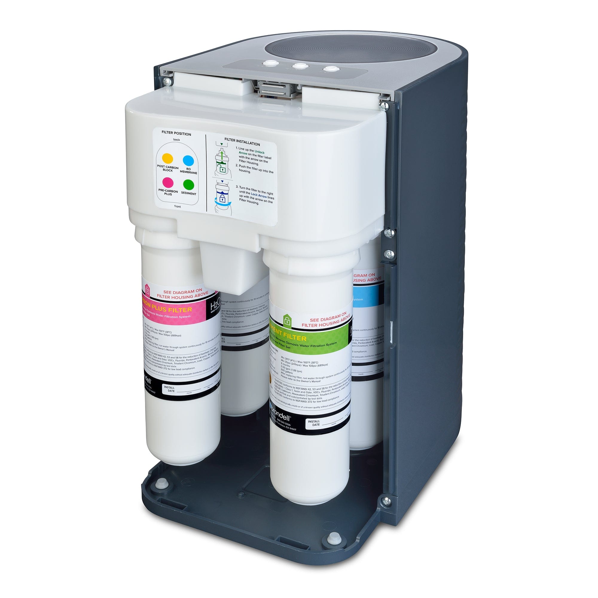 H2O+ Circle Reverse Osmosis System RC100 - Molaix - Molaix819911013593H2O+ UNDERCOUNTERRC100