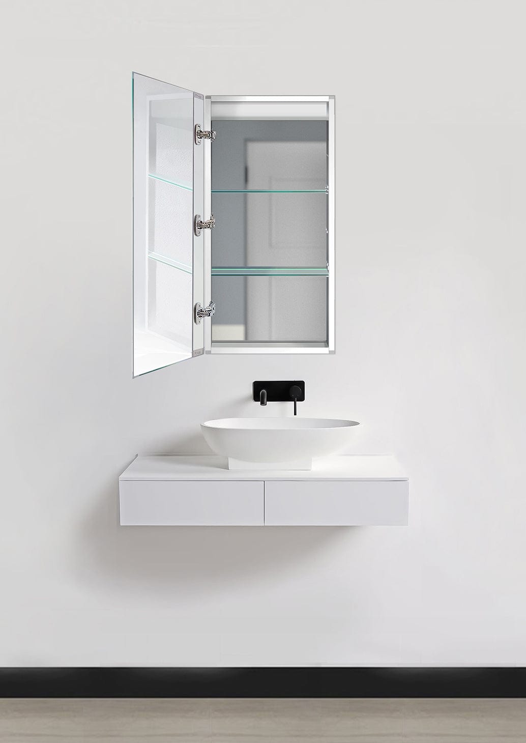 Kinetic 15" x 30" Left LED Medicine Cabinet w/Dimmer & Defogger - Molaix - Molaix850003475653Lighted Medicine Cabinet,RectangleKINETIC1530L