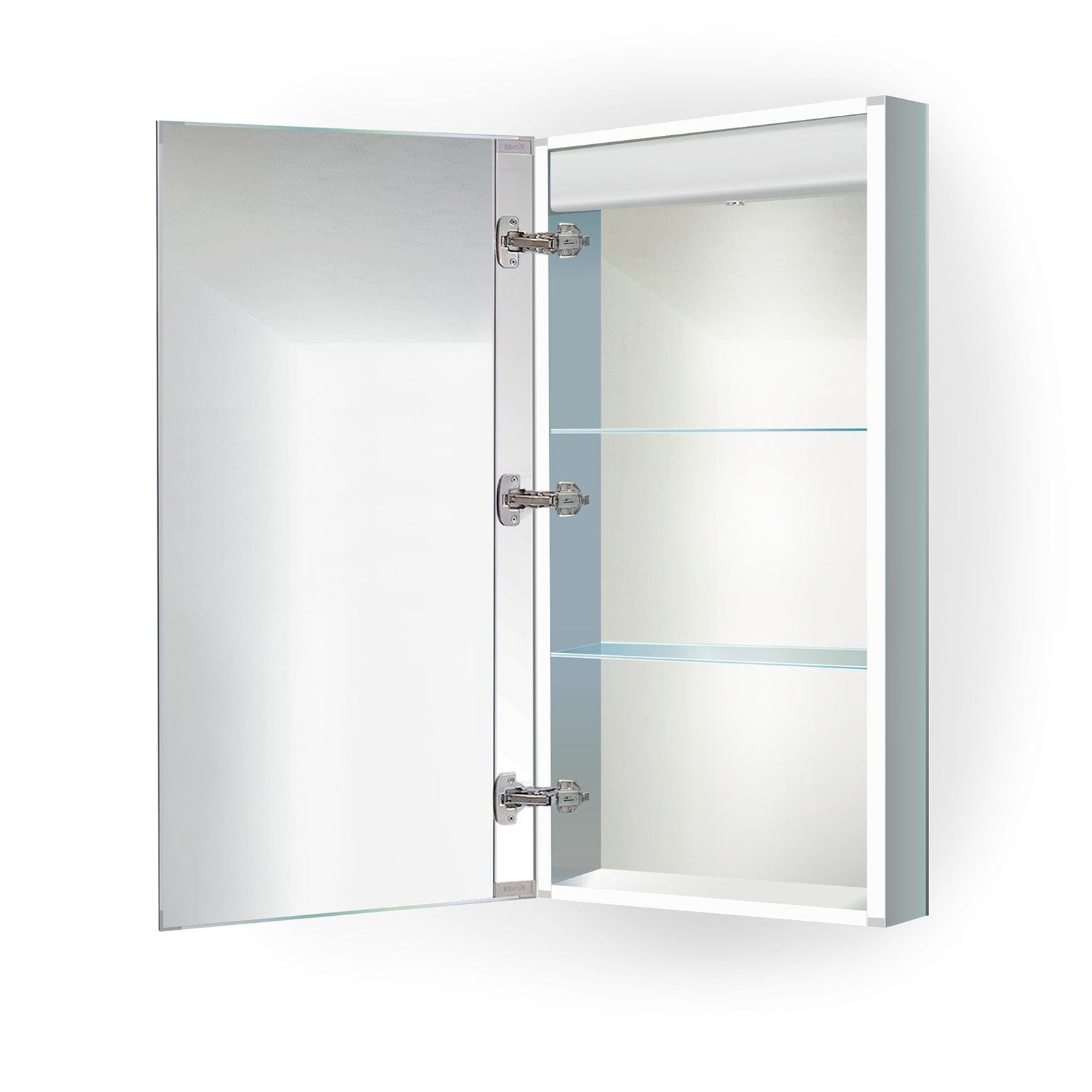 Kinetic 15" x 30" Left LED Medicine Cabinet w/Dimmer & Defogger - Molaix - Molaix850003475653Lighted Medicine Cabinet,RectangleKINETIC1530L