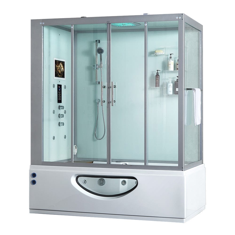 Mayabath Platinum Catania Steam Shower, White - Molaix723552143949Steam shower106