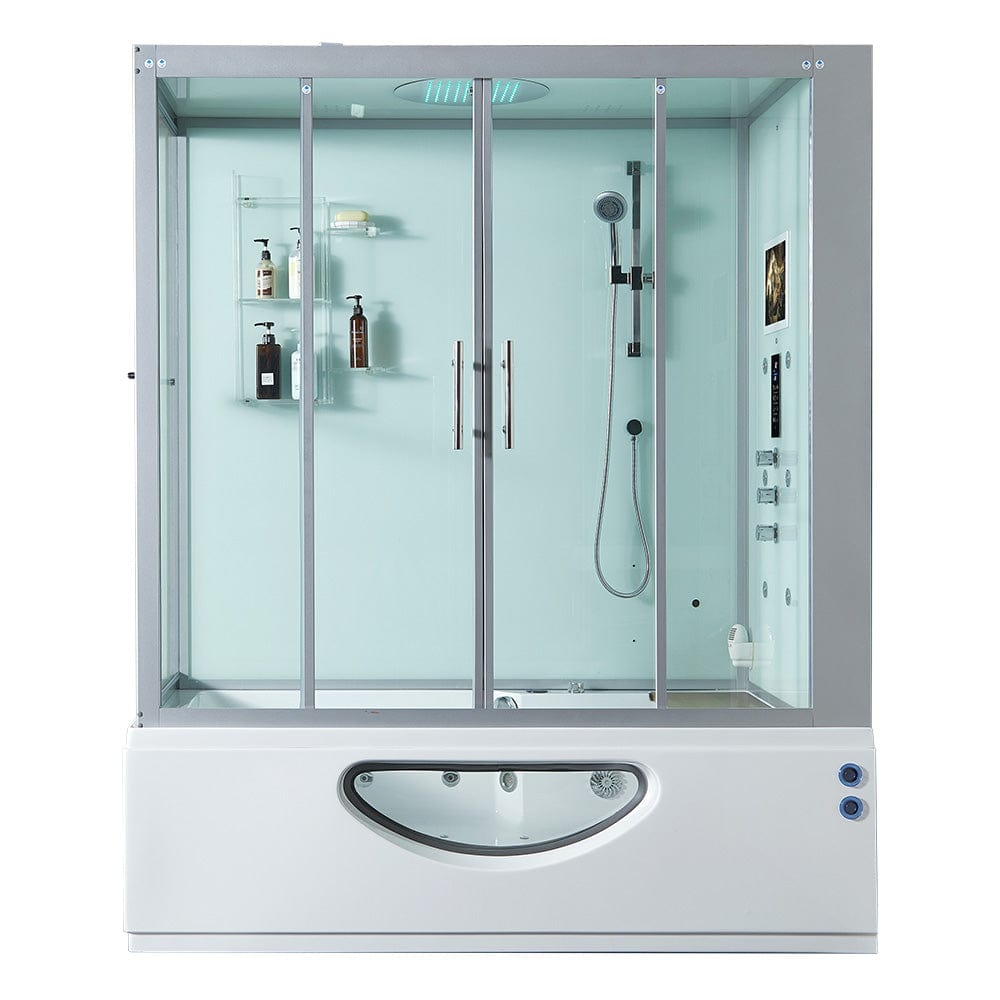 Mayabath Platinum Catania Steam Shower, White - Molaix723552143949Steam shower106