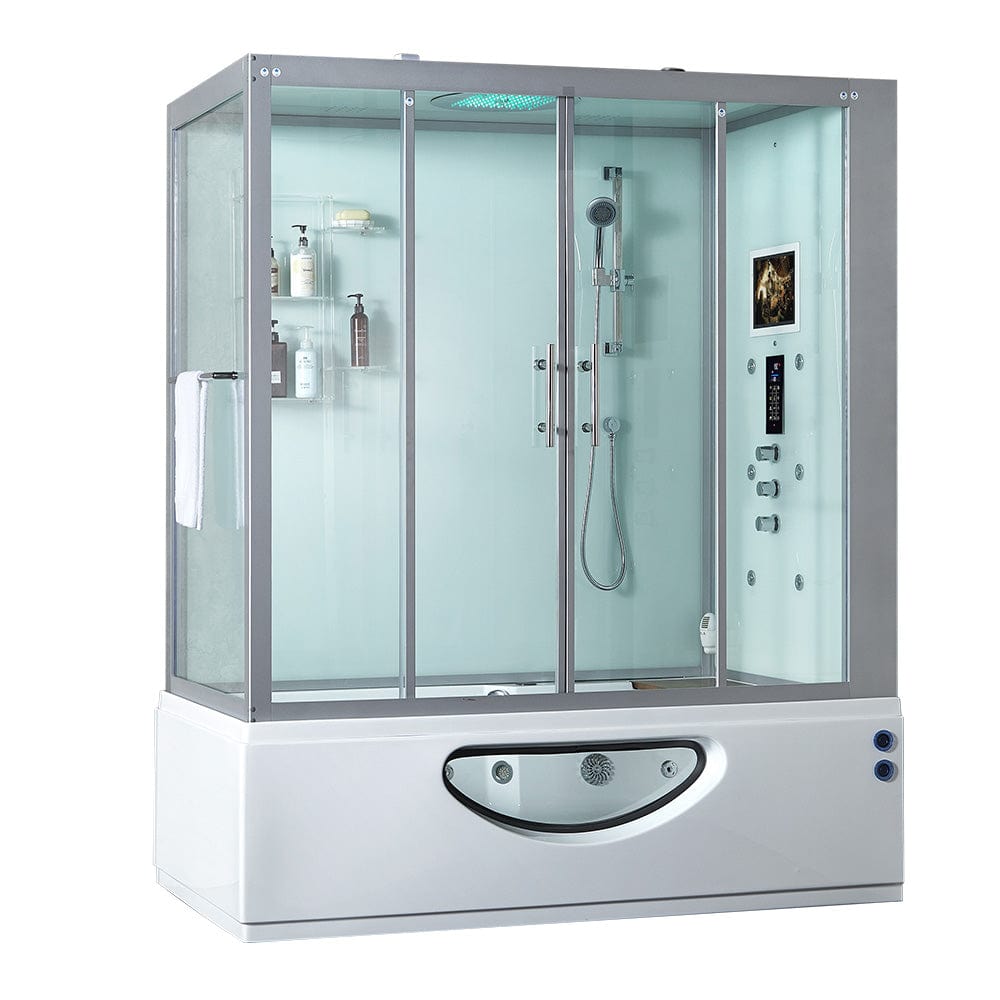 Mayabath Platinum Catania Steam Shower, White - Molaix723552143949Steam shower106