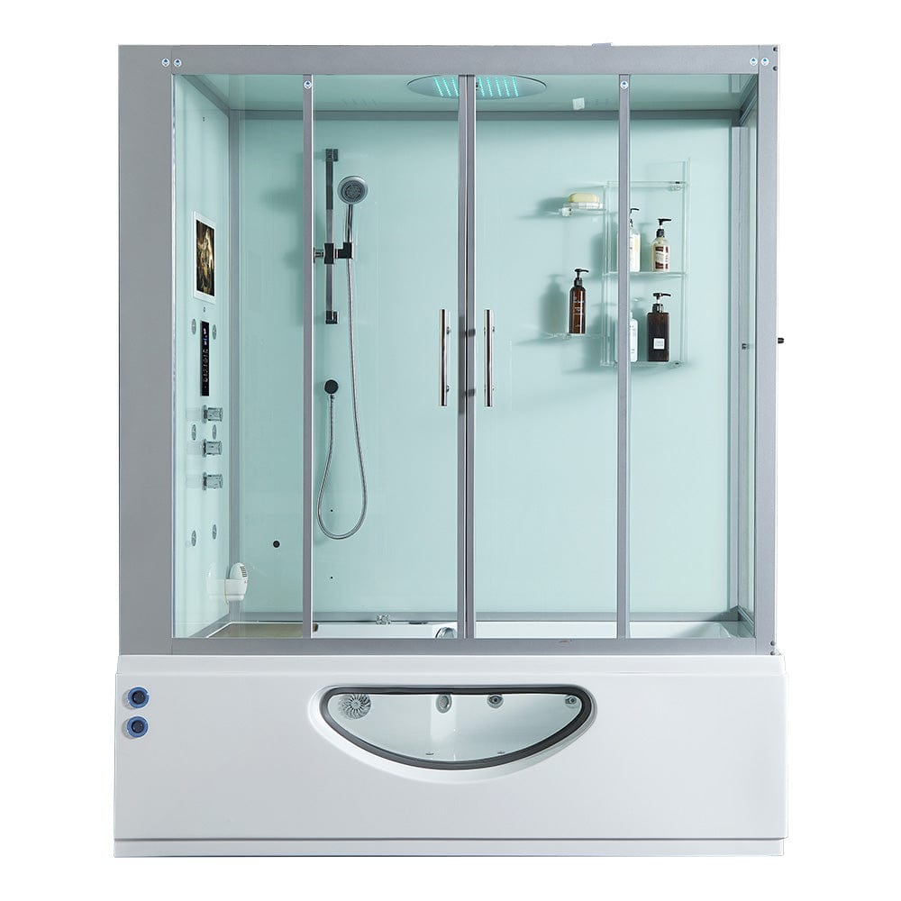 Mayabath Platinum Catania Steam Shower, White - Molaix723552143949Steam shower106