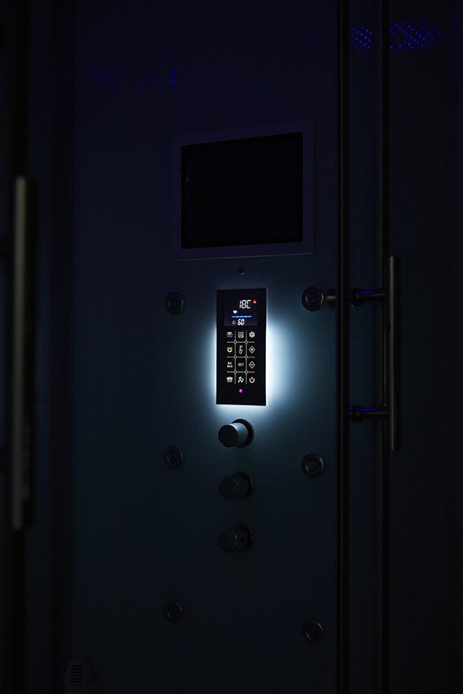Mayabath Platinum Catania Steam Shower, White - Molaix723552143949Steam shower106