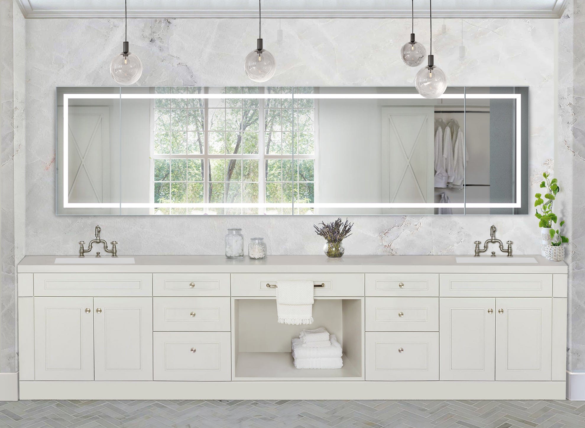 Mod SM Long 11 - Molaix - Molaix850033437270Corner,Lighted Modular Mirrors,Rectangle11MODSMLONG11