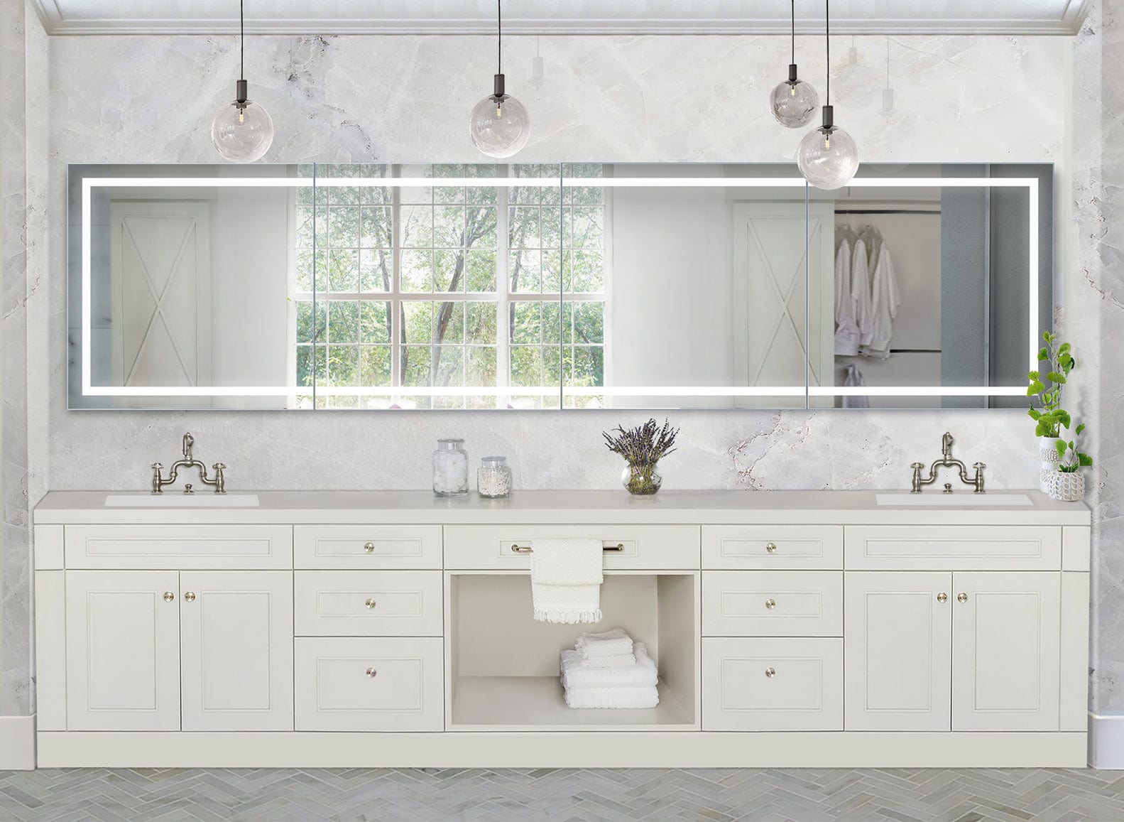 Mod SM Long 12 - Molaix - Molaix850033437287Corner,Lighted Modular Mirrors,Rectangle12MODSMLONG12