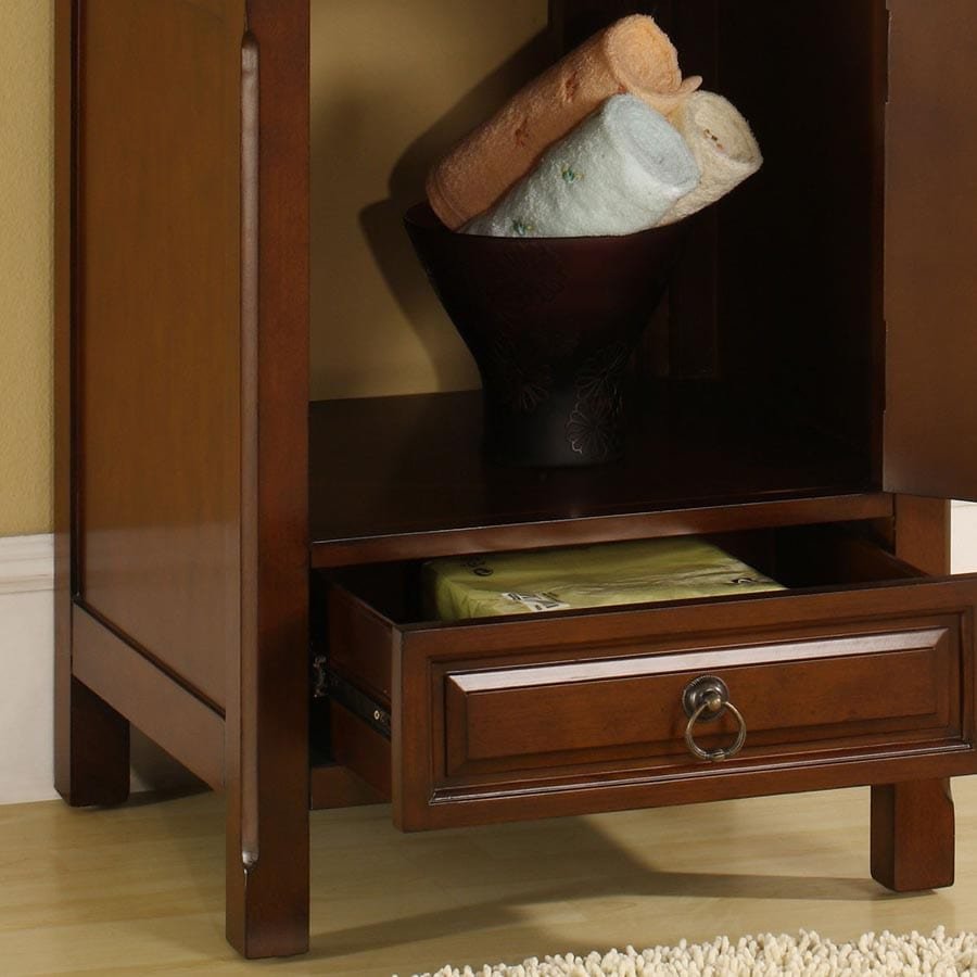 Silkroad Exclusive 22-inch Travertine Top Single Sink Bathroom Vanity - HYP-0158-T-22 - Molaix600316840545Bathroom VanityHYP-0158-T-22