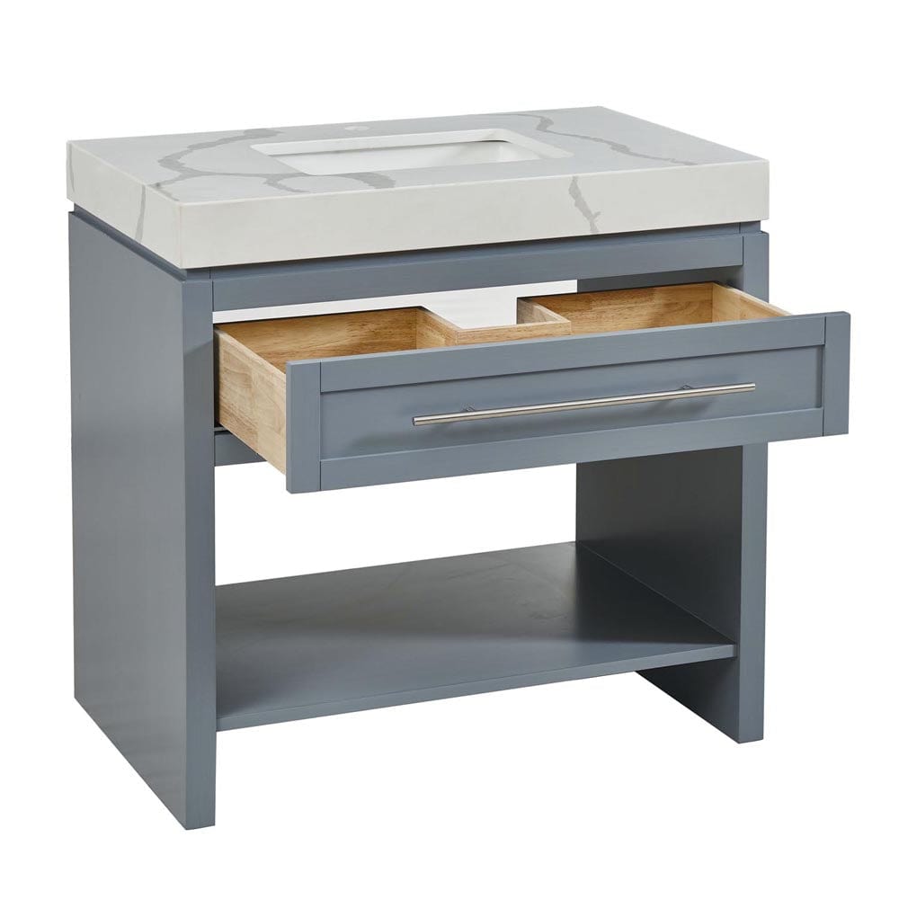 Silkroad Exclusive 36-inch Calacatta White Quartz Top Single Sink Bathroom Vanity - C01136GC_T0236LSC - Molaix600316839556Bathroom VanityC01136GC_T0236LSC