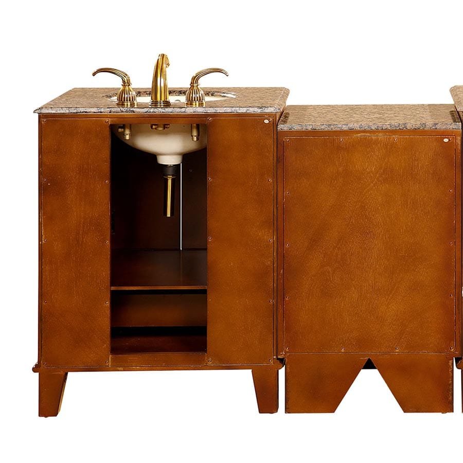 Silkroad Exclusive 48.5-inch Baltic Brown Granite Top Single Sink Bathroom Vanity - HYP-0207-BB-UIC-49 - Molaix610256801452Bathroom VanityHYP-0207-BB-UIC-49