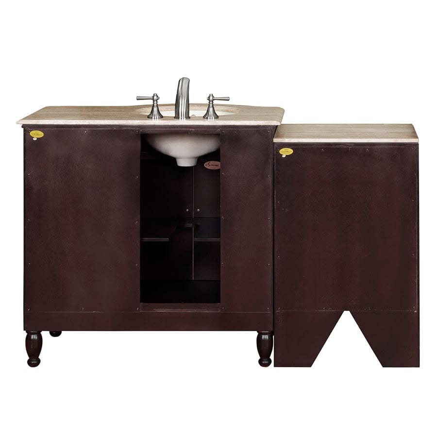 Silkroad Exclusive 58-inch Travertine Top Single Sink Bathroom Vanity - HYP-0902-T-UIC-58-L - Molaix610256801650Bathroom VanityHYP-0902-T-UIC-58-L