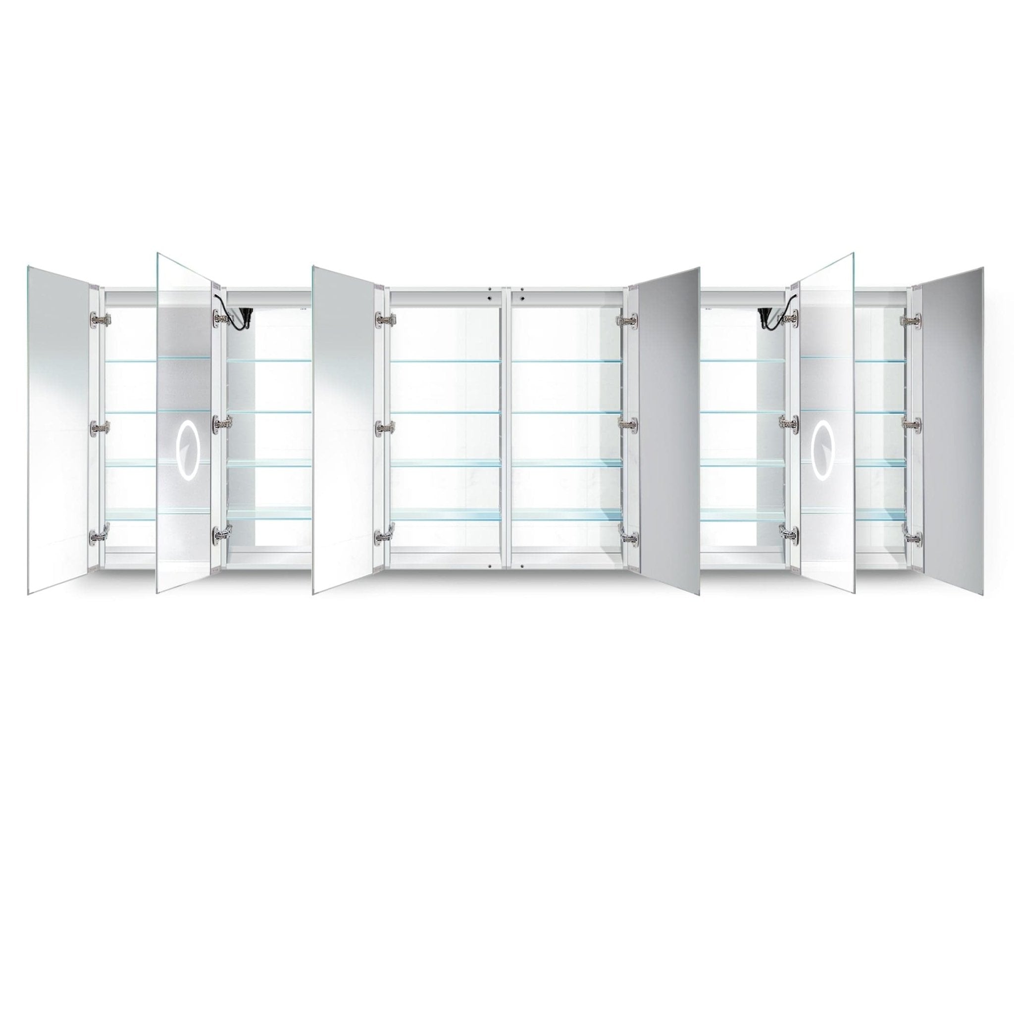Svange 12042DLLLRRR 120" X 42" LED Medicine Cabinet w/Dimmer & Defogger - Molaix - Molaix850003475646Lighted Medicine Cabinet,RectangleSVANGE12042DLLLRRR