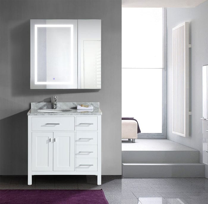 Svange 3636L 36" X 36" LED Bi-View Medicine Cabinet w/Dimmer & Defogger - Molaix - Molaix853962007866Lighted Medicine Cabinet,RectangleSVANGE3636L