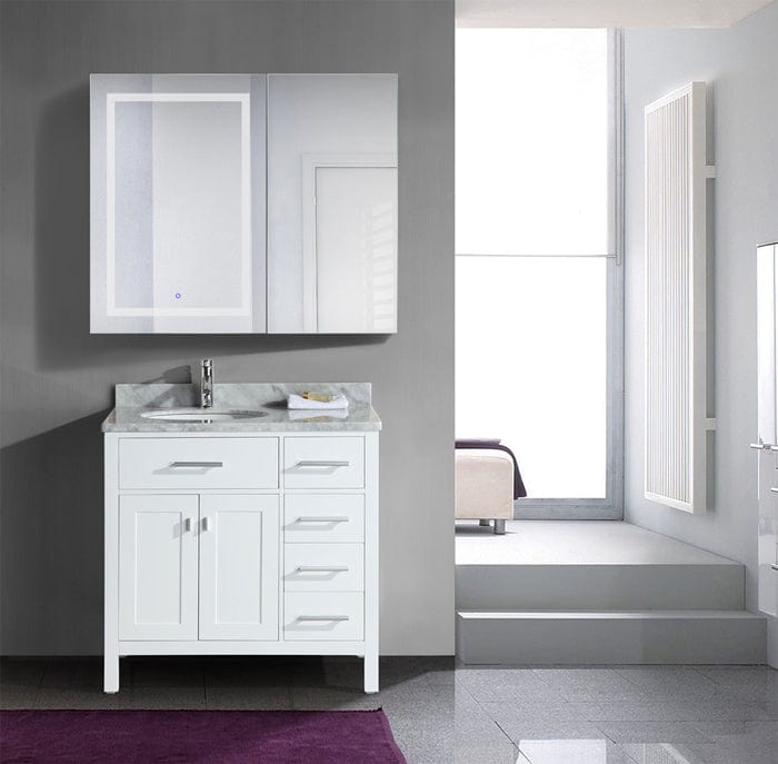 Svange 4236L 42" X 36" LED Bi-View Medicine Cabinet w/Dimmer & Defogger - Molaix - Molaix853962007873Lighted Medicine Cabinet,RectangleSVANGE4236L