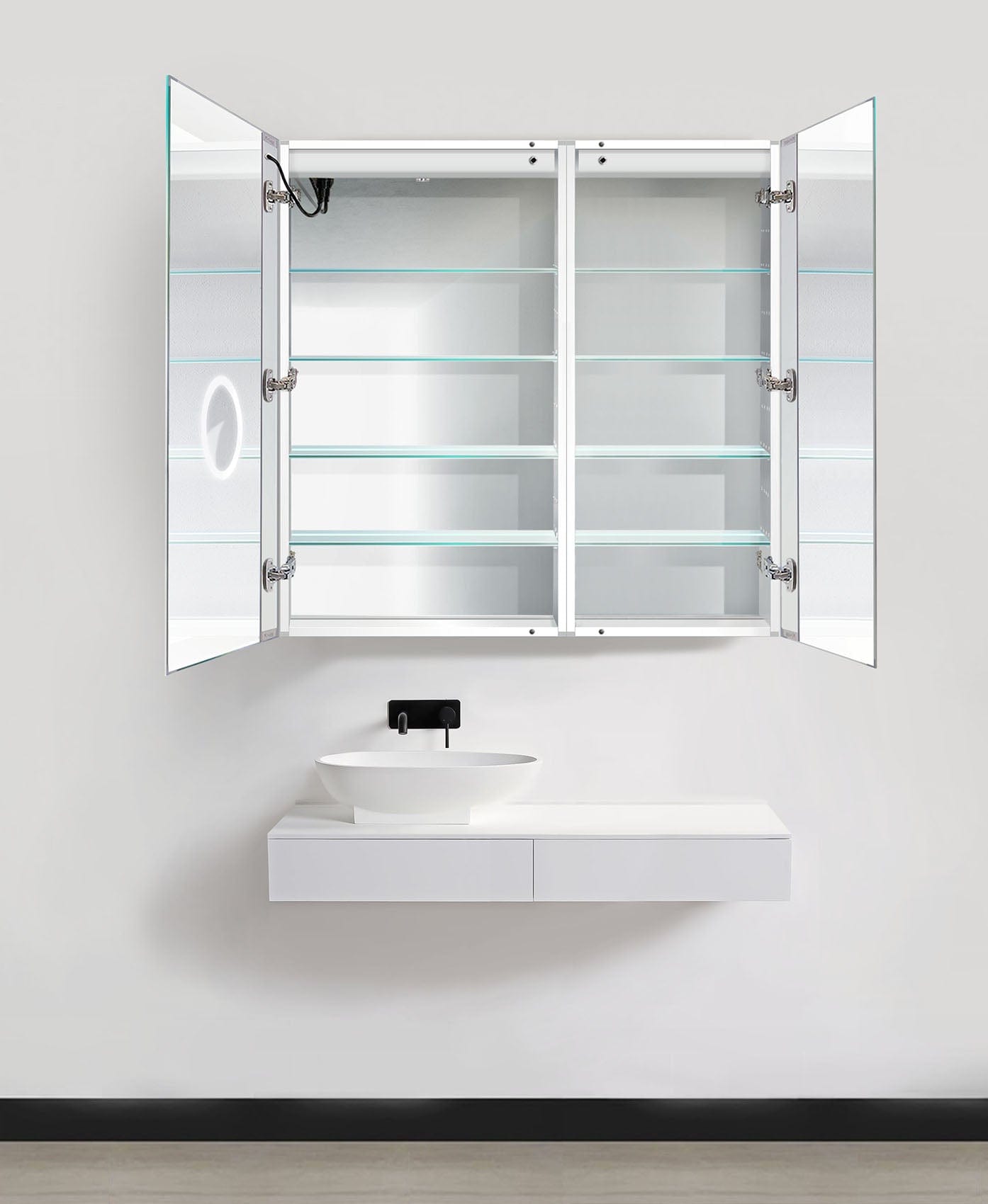 Svange 4242L 42" X 42" LED Medicine Cabinet w/Dimmer & Defogger - Molaix - Molaix850003475516Lighted Medicine Cabinet,RectangleSVANGE4242L