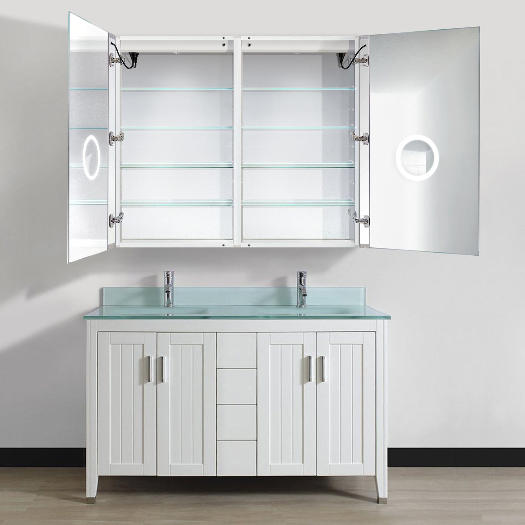 Svange 4842D 48" X 42" LED Medicine Cabinet w/Dimmer & Defogger - Molaix - Molaix850003475530Lighted Medicine Cabinet,RectangleSVANGE4842D