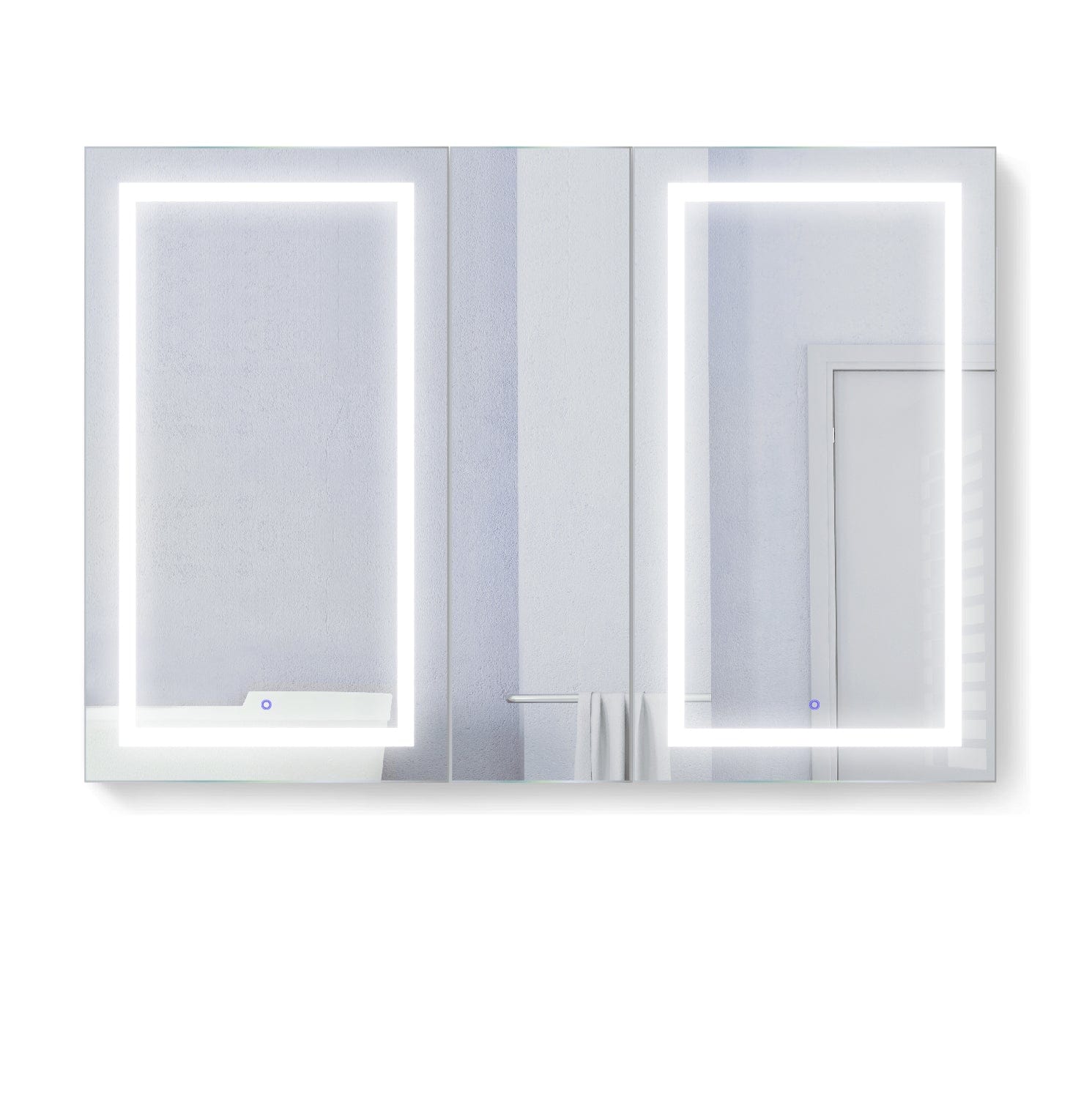 Svange 6042DLLR 60" X 42" Double LED Medicine Cabinet w/Dimmer & Defogger - Molaix - Molaix850003475561Lighted Medicine Cabinet,RectangleSVANGE6042DLLR