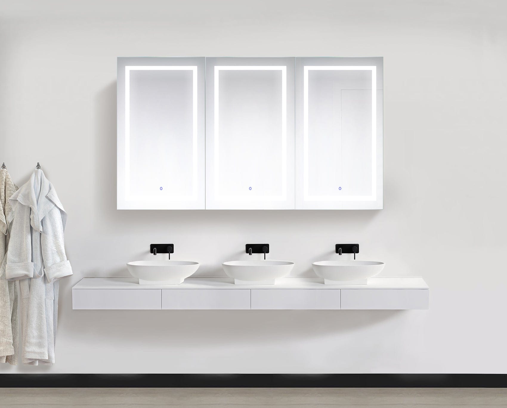 Svange 7242TLRR 72" X 42" LED Medicine Cabinet w/Dimmer & Defogger - Molaix - Molaix850003475608Lighted Medicine Cabinet,RectangleSVANGE7242TLRR