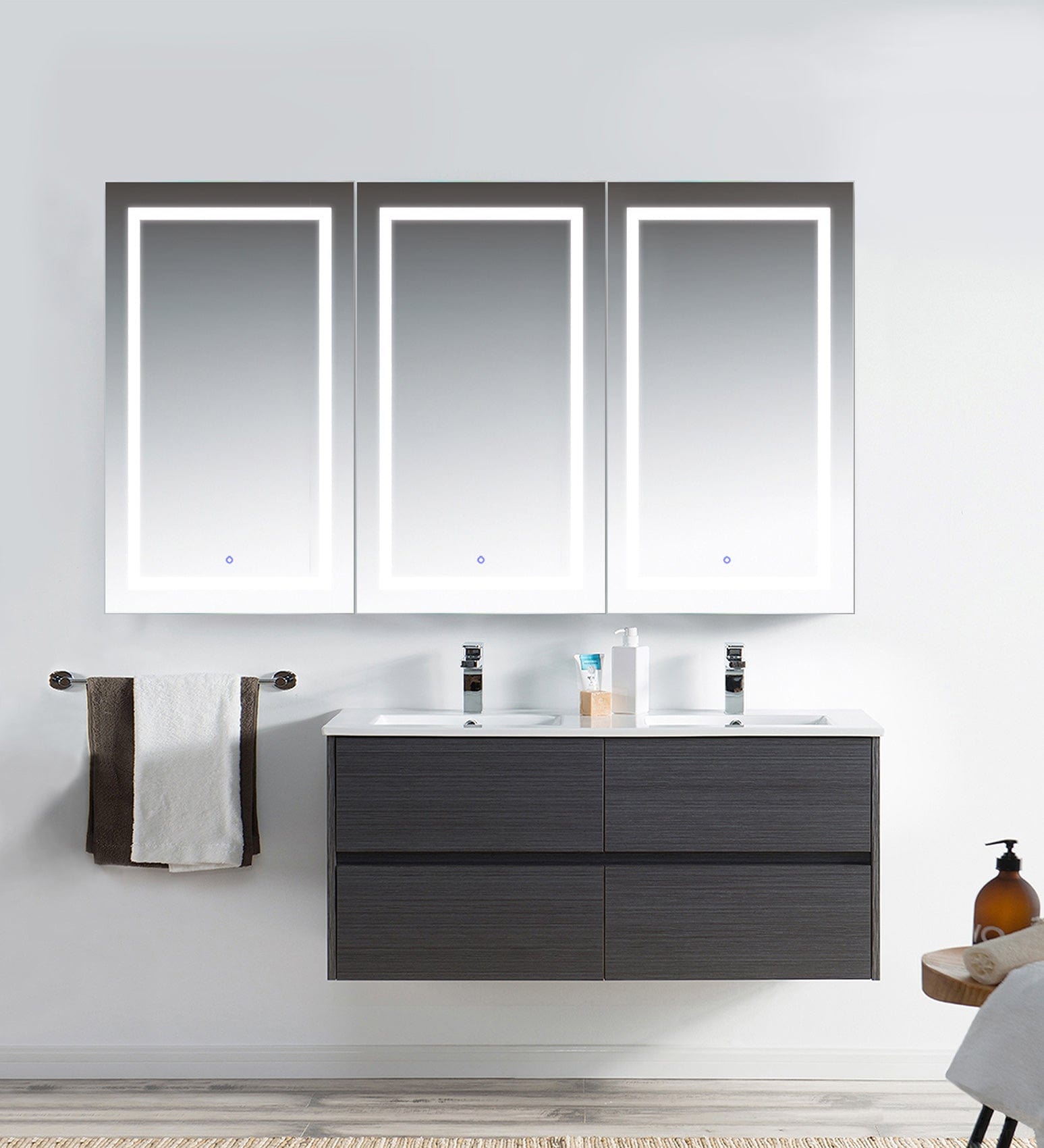 Svange 7242TLRR 72" X 42" LED Medicine Cabinet w/Dimmer & Defogger - Molaix - Molaix850003475608Lighted Medicine Cabinet,RectangleSVANGE7242TLRR