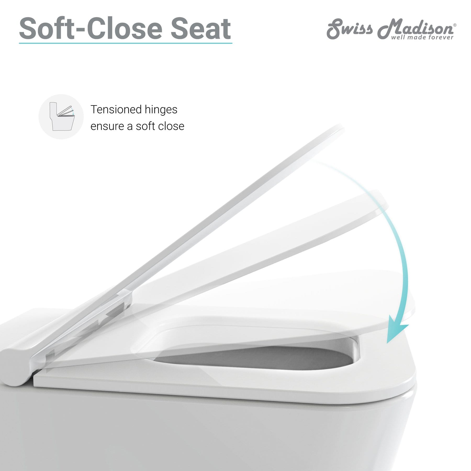 Swiss Madison Carré Back-To-Wall Elongated Toilet Bowl - SM-WT530 - Molaix723552143888ToiletsSM-WT530