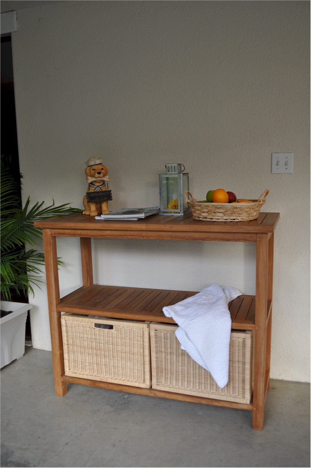 Towel Console w/ 2 Shelves Table - Molaix82045295597SPASPA-4720