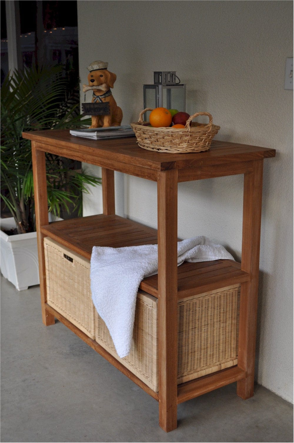 Towel Console w/ 2 Shelves Table - Molaix82045295597SPASPA-4720