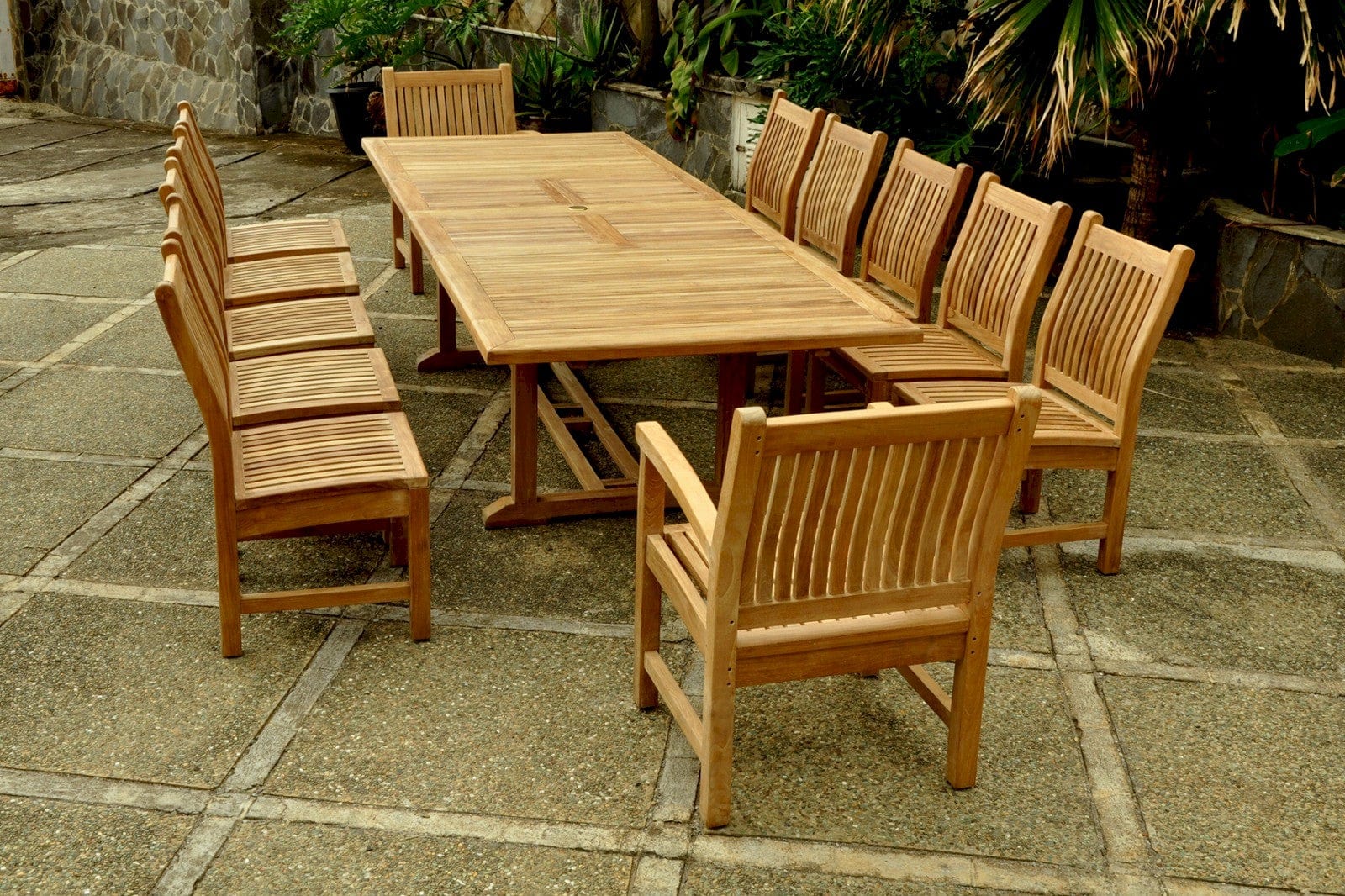 Valencia Sahara 13-Pieces Rectangular Dining Set - Molaix82045294408ValenciaSet-90