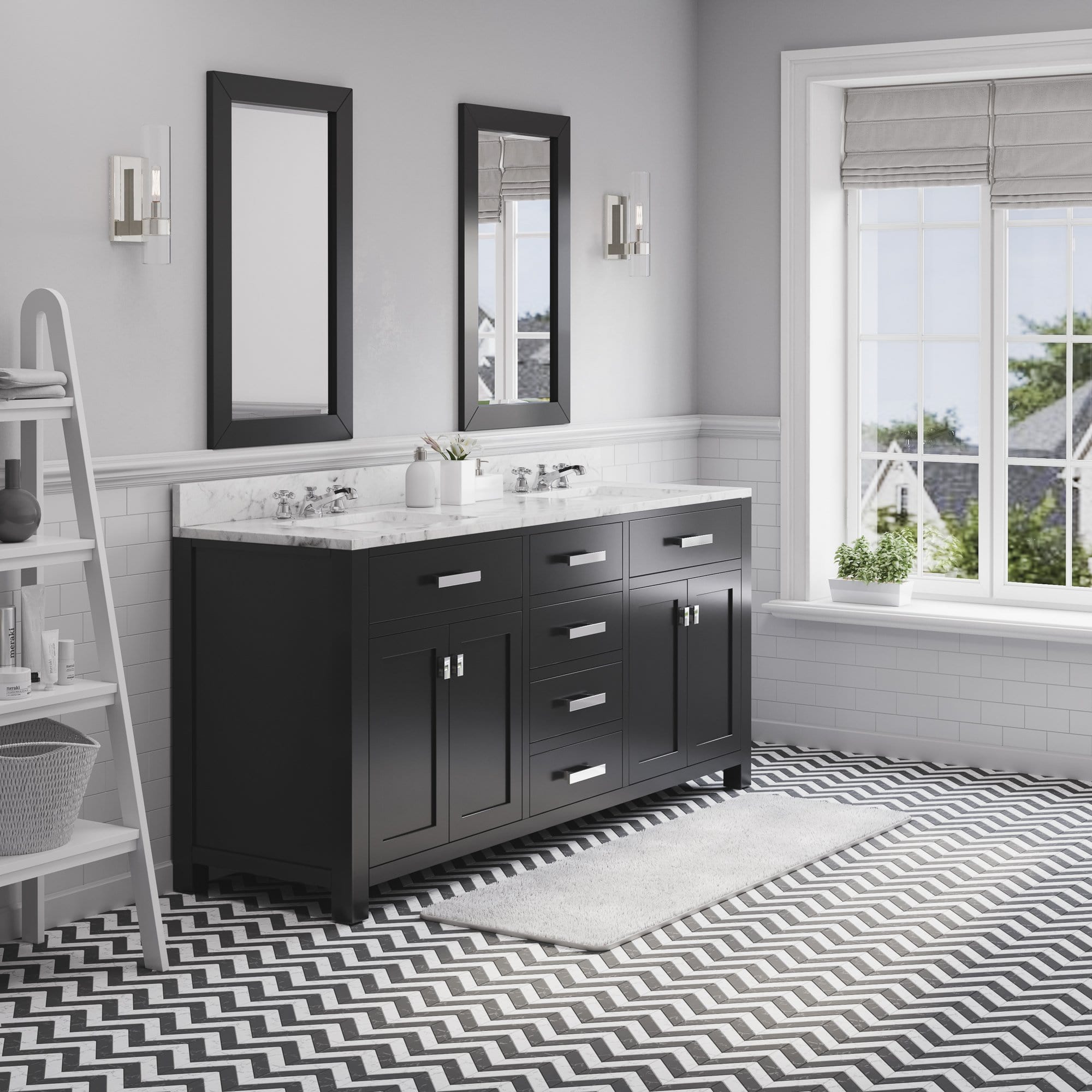 Water Creation 72 Inch Espresso Double Sink Bathroom Vanity From The Madison Collection - Molaix700621682721Bathroom vanityMS72CW01ES-000000000
