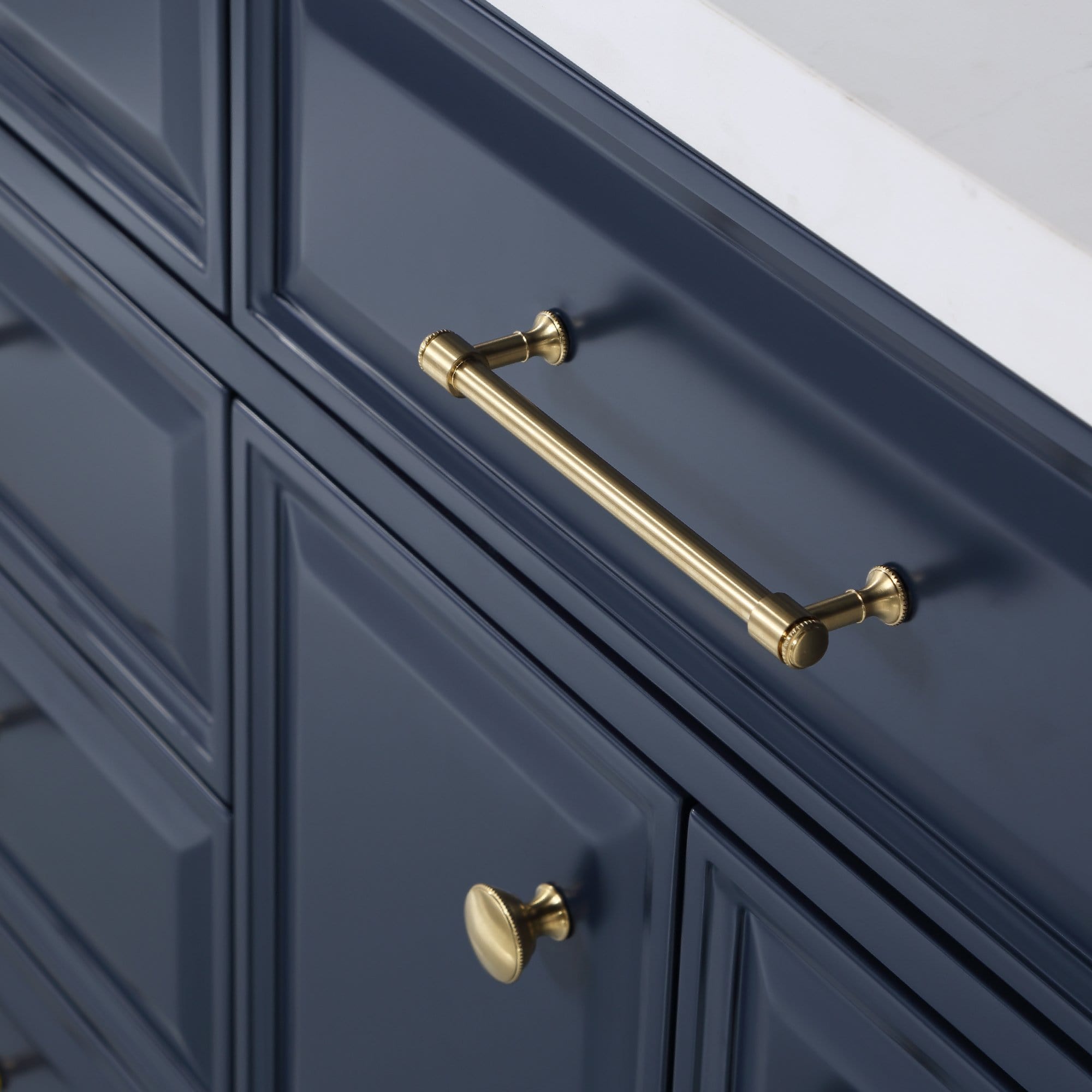 Water Creation Palace 72 In. Double Sink White Quartz Countertop Vanity in Monarch Blue - Molaix732030765030Bathroom vanityPA72QZ06MB-000000000