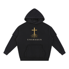 Snow Washed Raw Edge Double Layered Hoodie