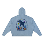 Unisex Vintage Wash Full Zip Boxy Hoodie