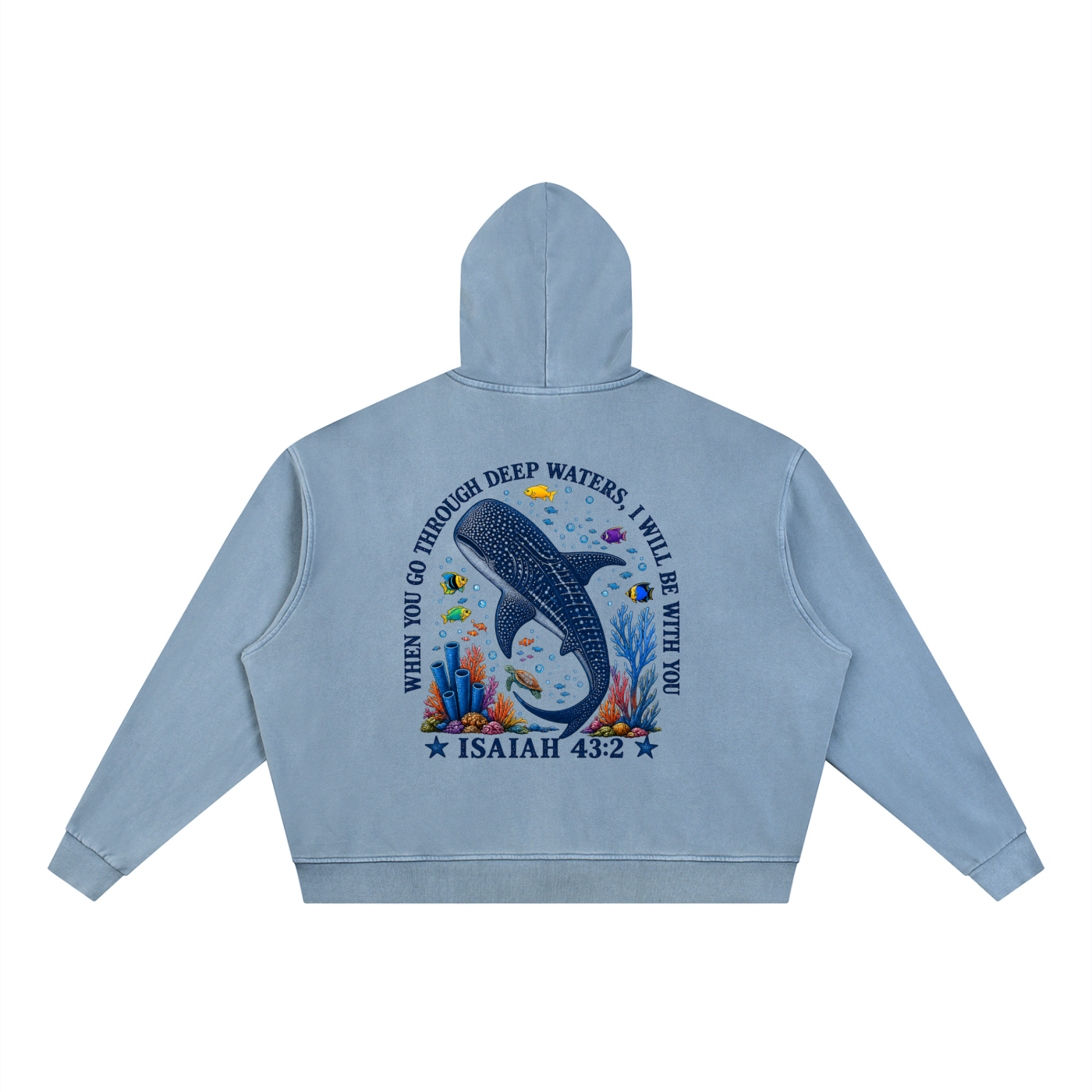 Unisex Vintage Wash Full Zip Boxy Hoodie