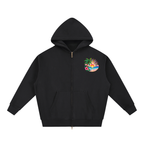 His Love Lights the Way Tropical Sunset Oversized Zip Hoodie