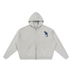 Unisex Vintage Wash Full Zip Boxy Hoodie