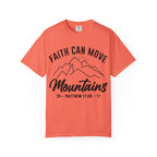 Faith Can Move Mountains T-Shirt — Matthew 17:20 Christian Tee
