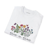 Grow in Grace Floral Christian T-Shirt