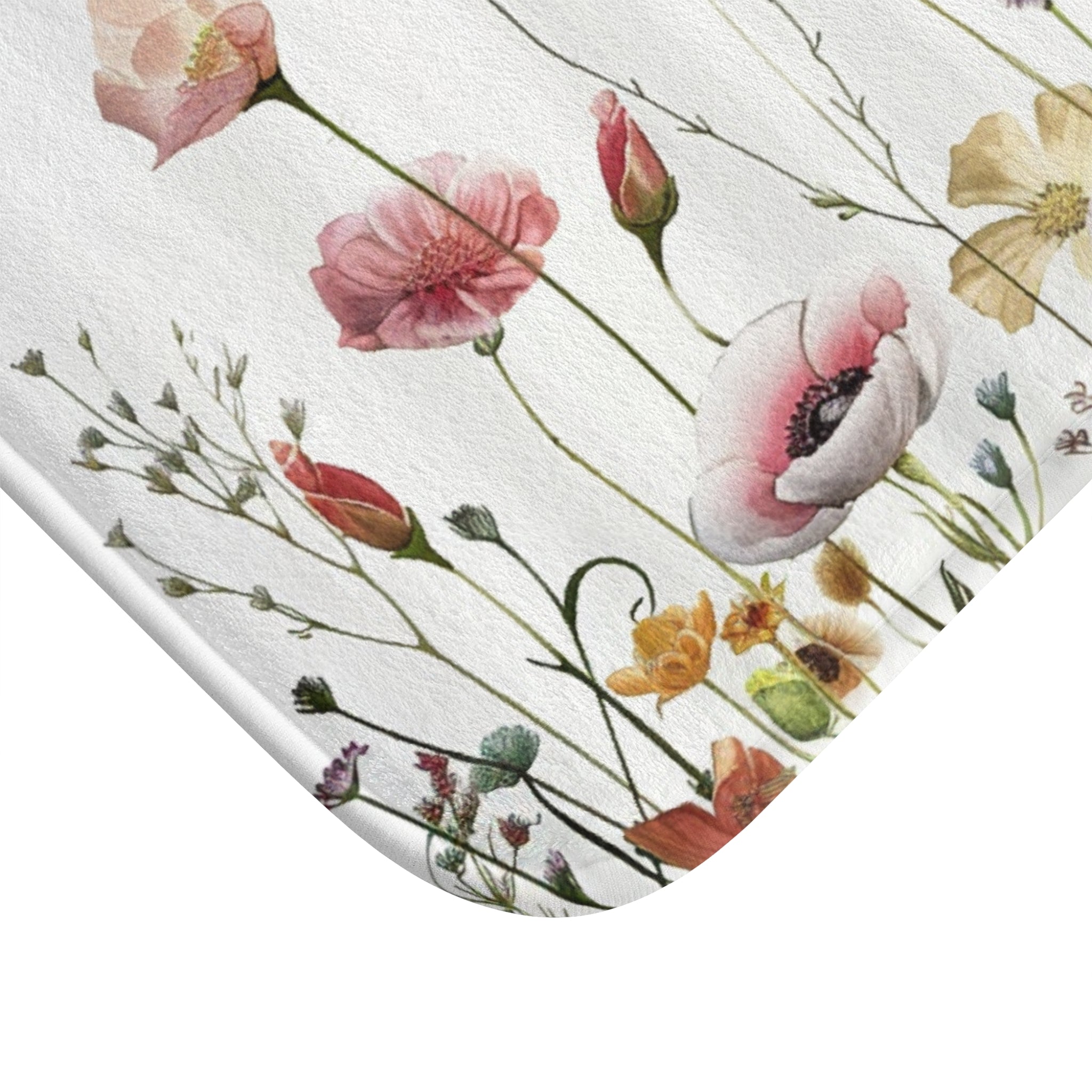 Boho Wildflowers Bathmat