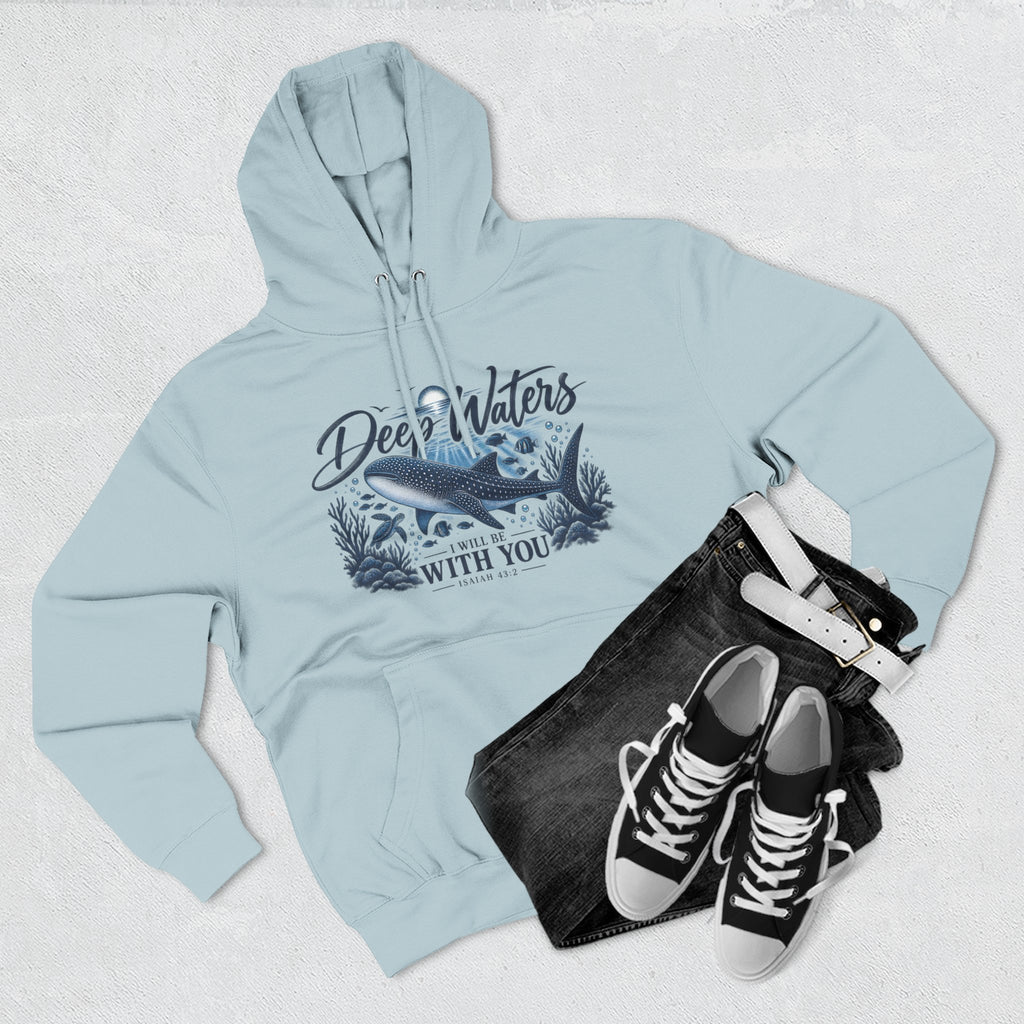 Deep Waters Whale Hoodie – "Deep Waters With You" Nautical Graphic Hoodie