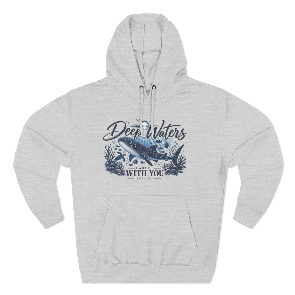 Deep Waters Whale Hoodie – "Deep Waters With You" Nautical Graphic Hoodie