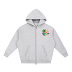 His Love Lights the Way Tropical Sunset Oversized Zip Hoodie