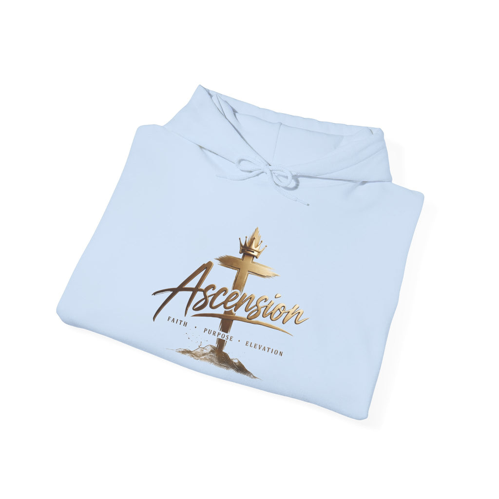 Ascension Christian Hoodie – Faith Cross Pullover for Church & Easter