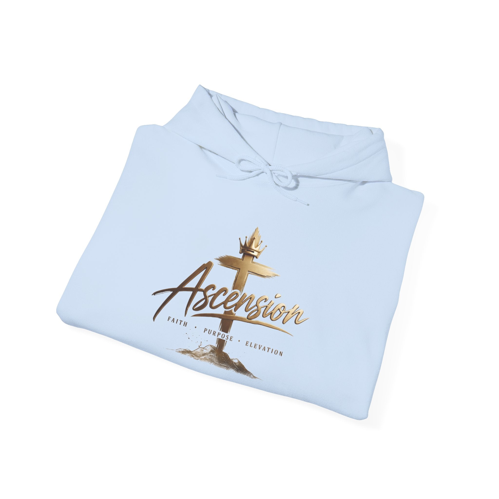 Ascension Christian Hoodie – Faith Cross Pullover for Church & Easter