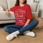 I Can Do All Things Through Christ T-Shirt — Inspirational Christian Faith Tee