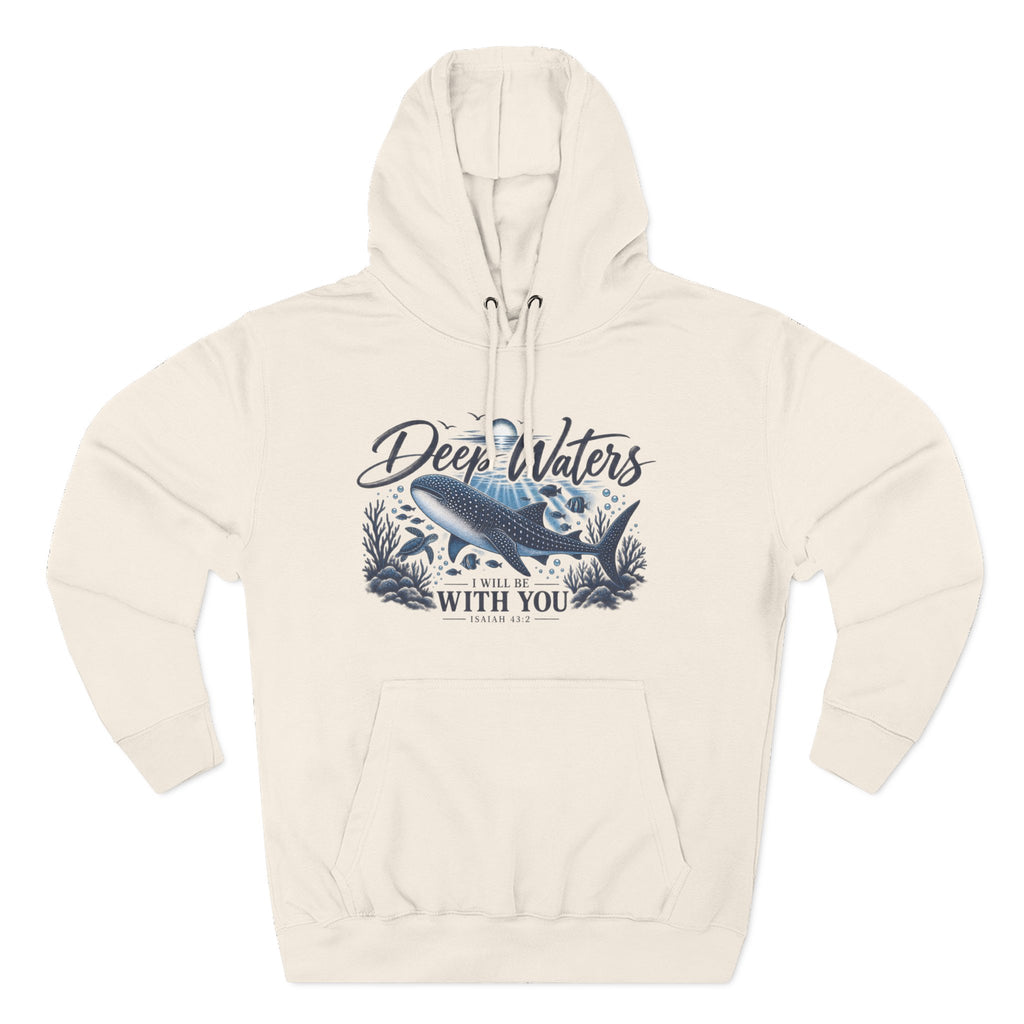 Deep Waters Whale Hoodie – "Deep Waters With You" Nautical Graphic Hoodie