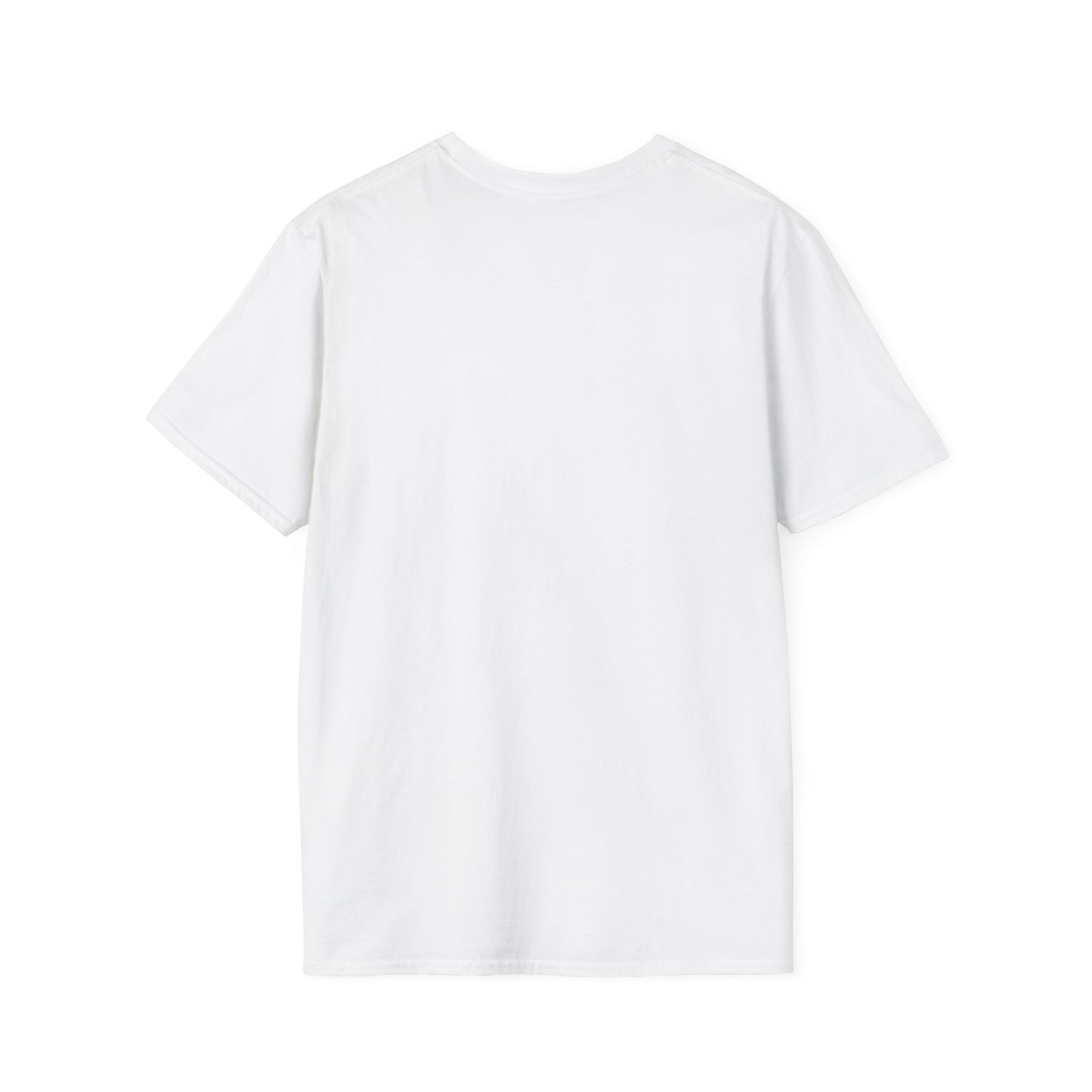 Back view of the Christmas Book Lover T-Shirt in white, showcasing its soft cotton fabric and simple design.