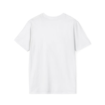 Back view of the Christmas Book Lover T-Shirt in white, showcasing its soft cotton fabric and simple design.
