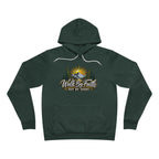 Hoodie — "Walk By Faith Not By Sight" Mountain Sunrise Christian Pullover