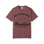 Faith Can Move Mountains T-Shirt — Matthew 17:20 Christian Tee