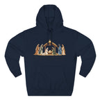 Nativity Hoodie - "The Greatest Gift of All" Fleece Christmas Sweatshirt