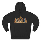 Nativity Hoodie - "The Greatest Gift of All" Fleece Christmas Sweatshirt