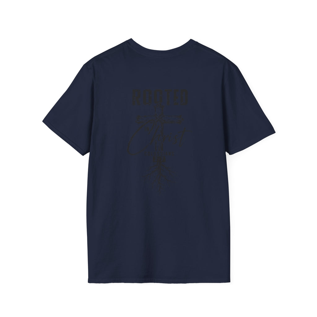 Rooted in Christ Christian Cross T-Shirt